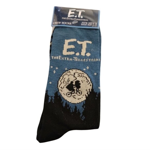 E.T. Extra Terrestial Crew Socks Men's 6-12 - Picture 1 of 2